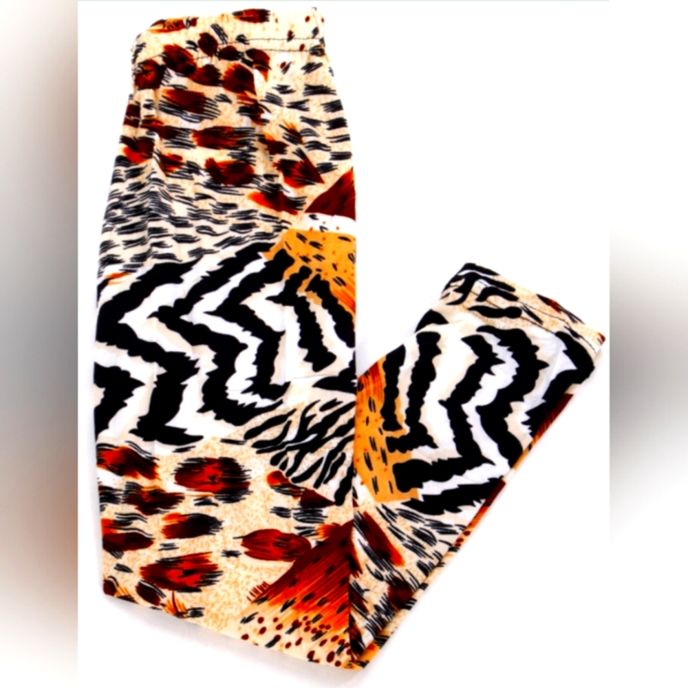 animal print kids softbrush leggings